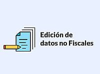 Edición de datos no Fiscales. Edición de datos no Fiscales.